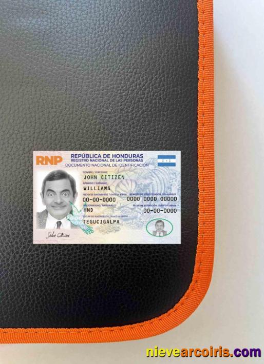 Honduras identity card, version 2 photolook